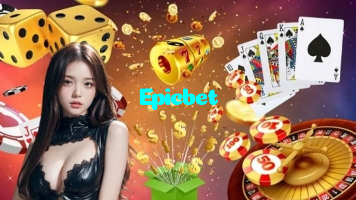 Epicbet casino presented on mobile device in Pakistan with slots and live games